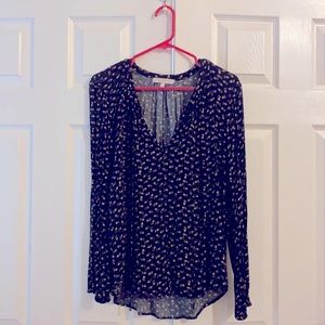 Black Flower Flow Shirt